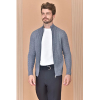 Кашемировый свитер Loro Piana Premium zip-up - Grey