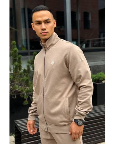 Кофта на молнии Loro Piana logo-embroidered - Beige