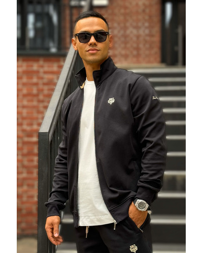 Кофта на молнии Loro Piana logo-embroidered - Black