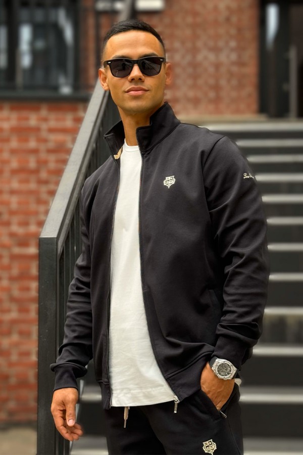 Кофта на молнии Loro Piana logo-embroidered - Black