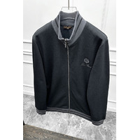 Кофта на молнии Loro Piana logo-embroidered - Black