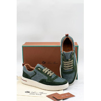 Комбинированные кроссовки Loro Piana Newport - Green