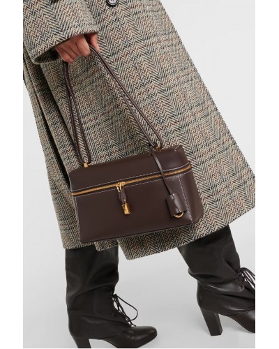 Кожаная сумка Loro Piana 28x15.5 см - Brown