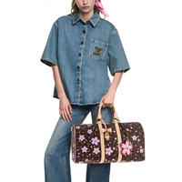 Дорожная сумка Louis Vuitton x Takashi Murakami Keepall Bandoulière 45x22 см