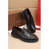 Кожаные лоферы Loro Piana Travis - Black