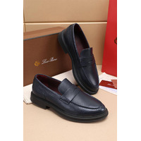 Кожаные лоферы Loro Piana Travis - Navy
