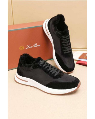 Кроссовки с мехом Loro Piana Week End Walk Evo