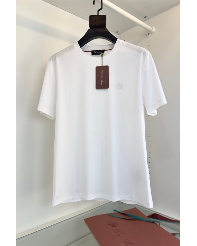 Мужская белая футболка Loro Piana