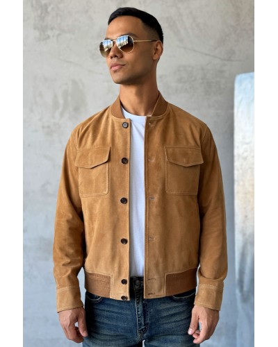 Мужская бежевая куртка Loro Piana Premium