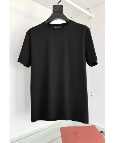 Мужская чёрная футболка Loro Piana