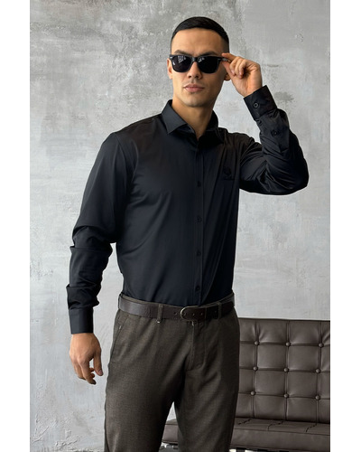 Мужская чёрная рубашка Loro Piana