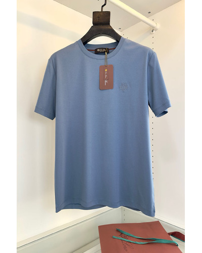 Мужская голубая футболка Loro Piana