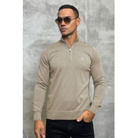 Мужская кофта Loro Piana zip neck - Beige