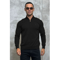 Мужская кофта Loro Piana zip neck - Black