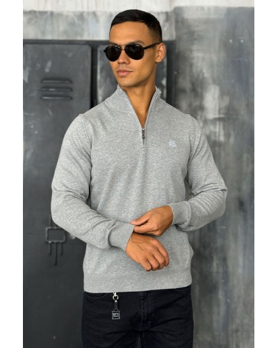 Мужская кофта Loro Piana zip neck - Grey