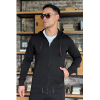 Мужская кофта на молнии Loro Piana - Black