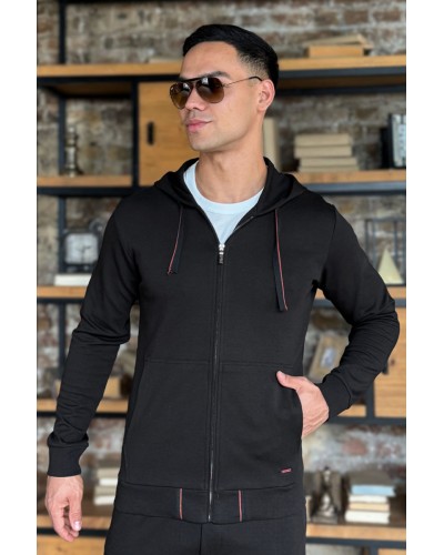 Мужская кофта на молнии Loro Piana - Black