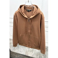 Мужская кофта на молнии Loro Piana - Brown