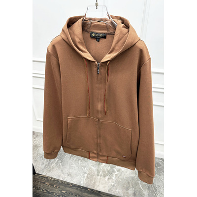 Мужская кофта на молнии Loro Piana - Brown