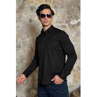 Мужская рубашка Loro Piana чёрного цвета