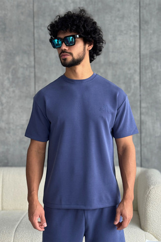 Мужская синяя футболка Loro Piana