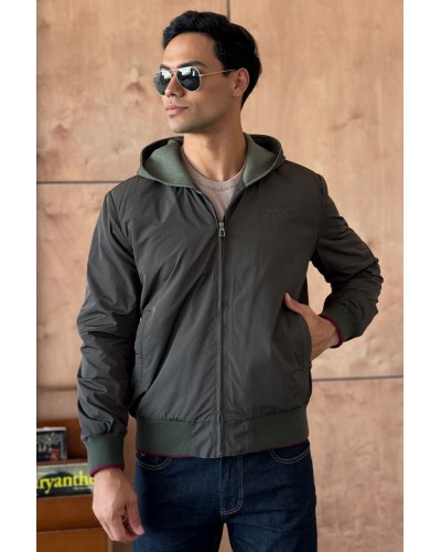 Мужская ветровка Loro Piana зелёного цвета