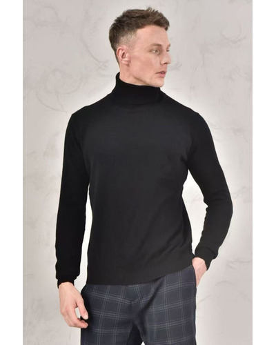 Мужская водолазка Loro Piana Premium - Black