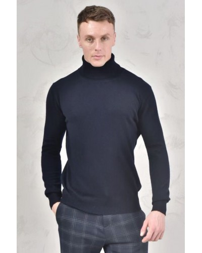 Мужская водолазка Loro Piana Premium - Black Blue