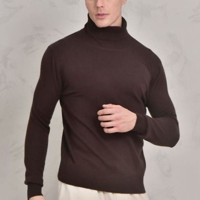 Мужская водолазка Loro Piana Premium - Coffee