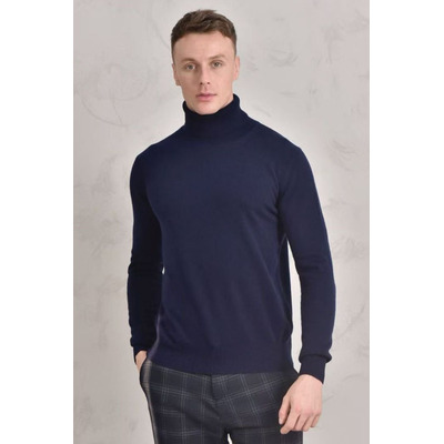 Мужская водолазка Loro Piana Premium - Dark Blue