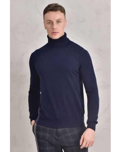 Мужская водолазка Loro Piana Premium - Dark Blue