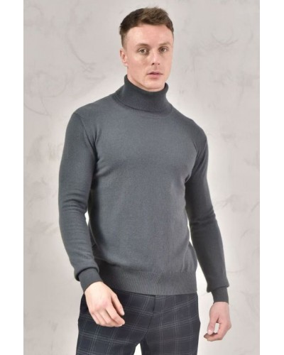 Мужская водолазка Loro Piana Premium - Dark Gray