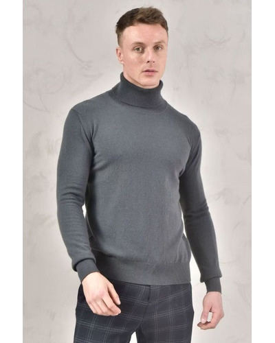 Мужская водолазка Loro Piana Premium - Dark Gray