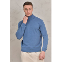 Мужская водолазка Loro Piana Premium - Lake Blue