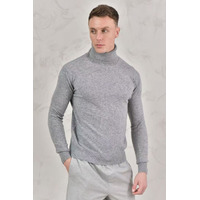 Мужская водолазка Loro Piana Premium - Light Gray