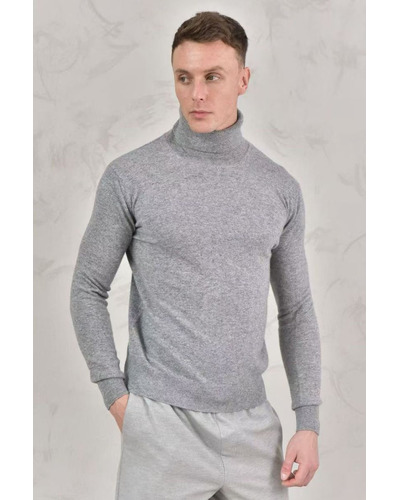 Мужская водолазка Loro Piana Premium - Light Gray