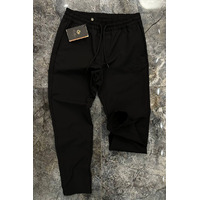 Мужские чёрные штаны Loro Piana logo-embroidered