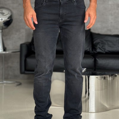 Мужские джинсы Loro Piana чёрного цвета