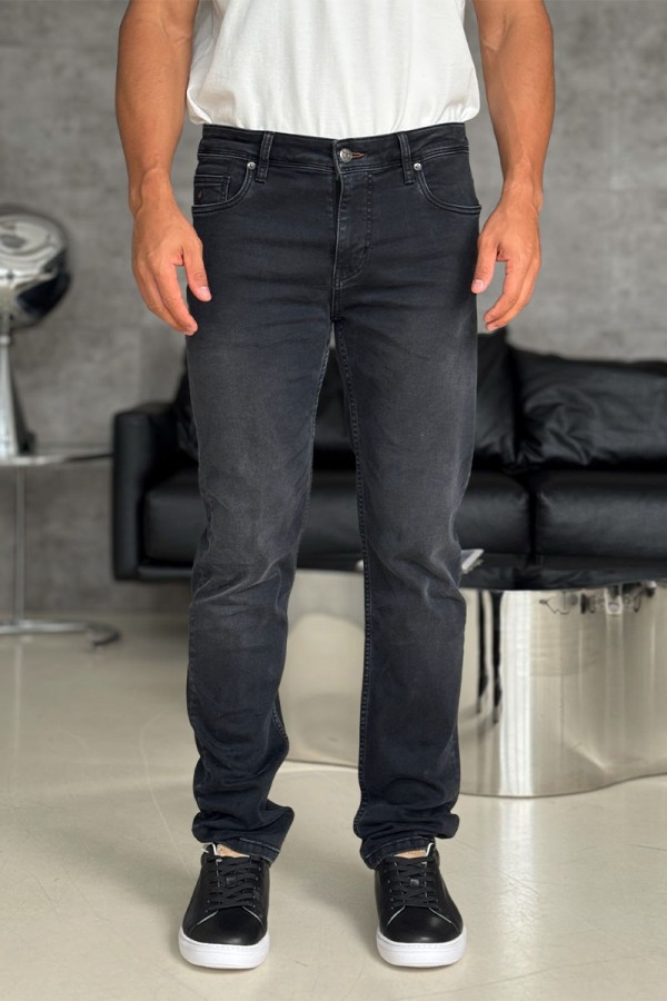 Мужские джинсы Loro Piana чёрного цвета