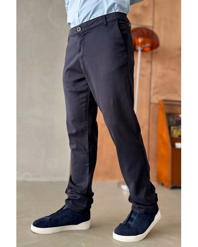 Мужские брюки Loro Piana тёмно-синего цвета