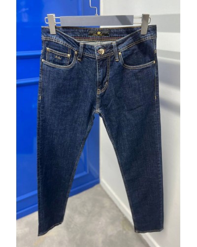 Мужские джинсы тёмно-синего цвета Loro Piana batal