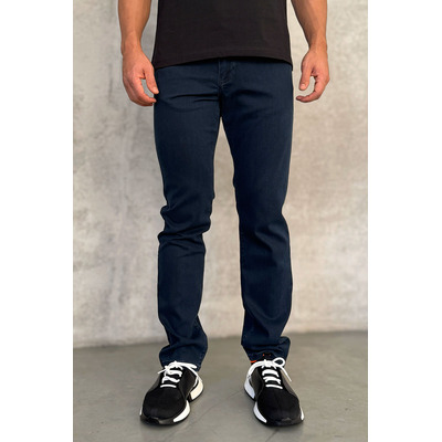 Мужские джинсы тёмно-синего цвета Loro Piana straight fit