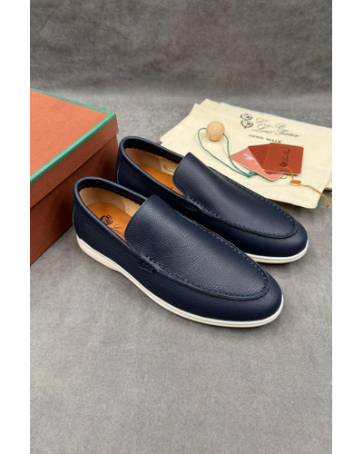 Мужские кожаные лоферы Loro Piana