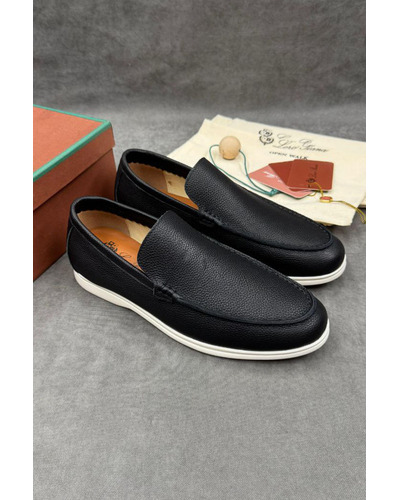 Мужские кожаные лоферы Loro Piana