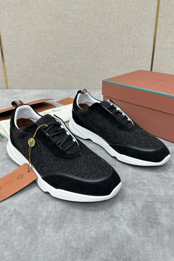 Мужские кроссовки Loro Piana 360 Lp Flexy Walk - Black