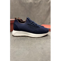 Мужские кроссовки Loro Piana knitted - Navy