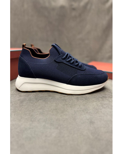 Мужские кроссовки Loro Piana knitted - Navy