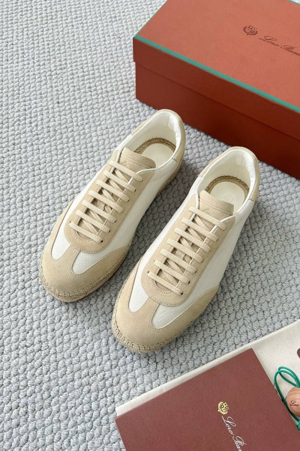 Мужские кроссовки Loro Piana Sea Tennis Walk - Beige