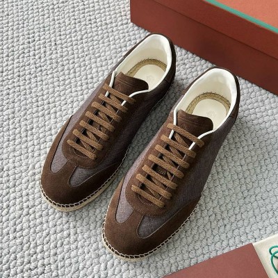 Мужские кроссовки Loro Piana Sea Tennis Walk - Brown
