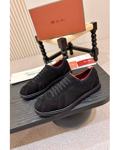 Мужские кроссовки Loro Piana Soho 2.0 Walk - Black